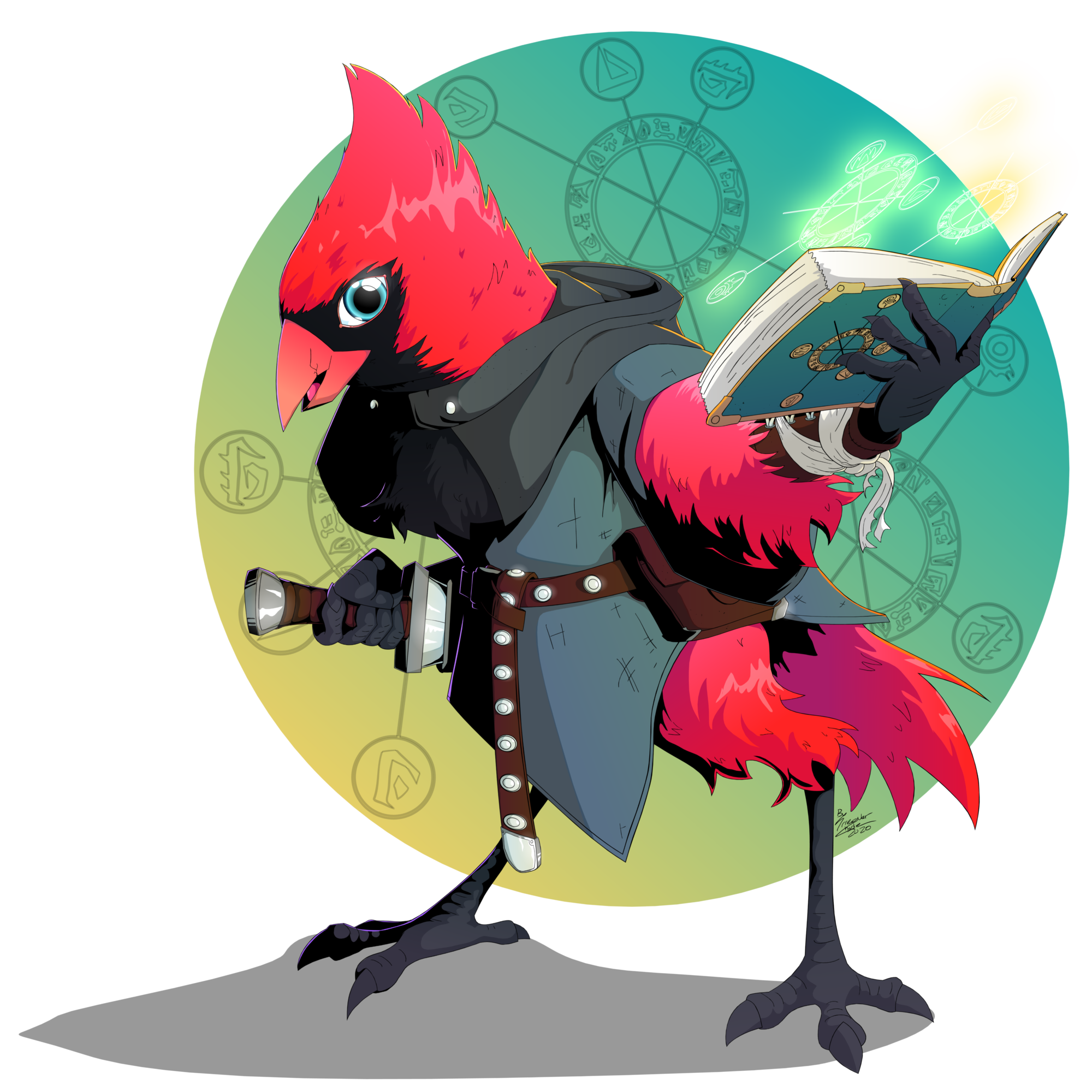 Rosie the Kenku Character Portrait