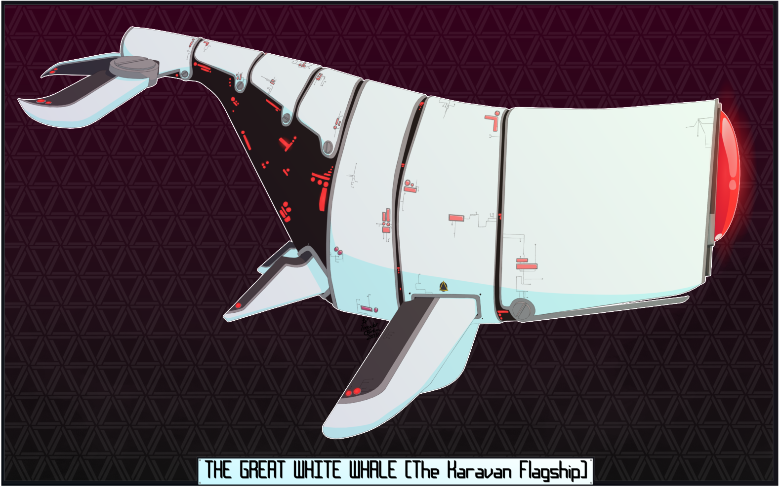 The Great Whitewhale framed Picture
