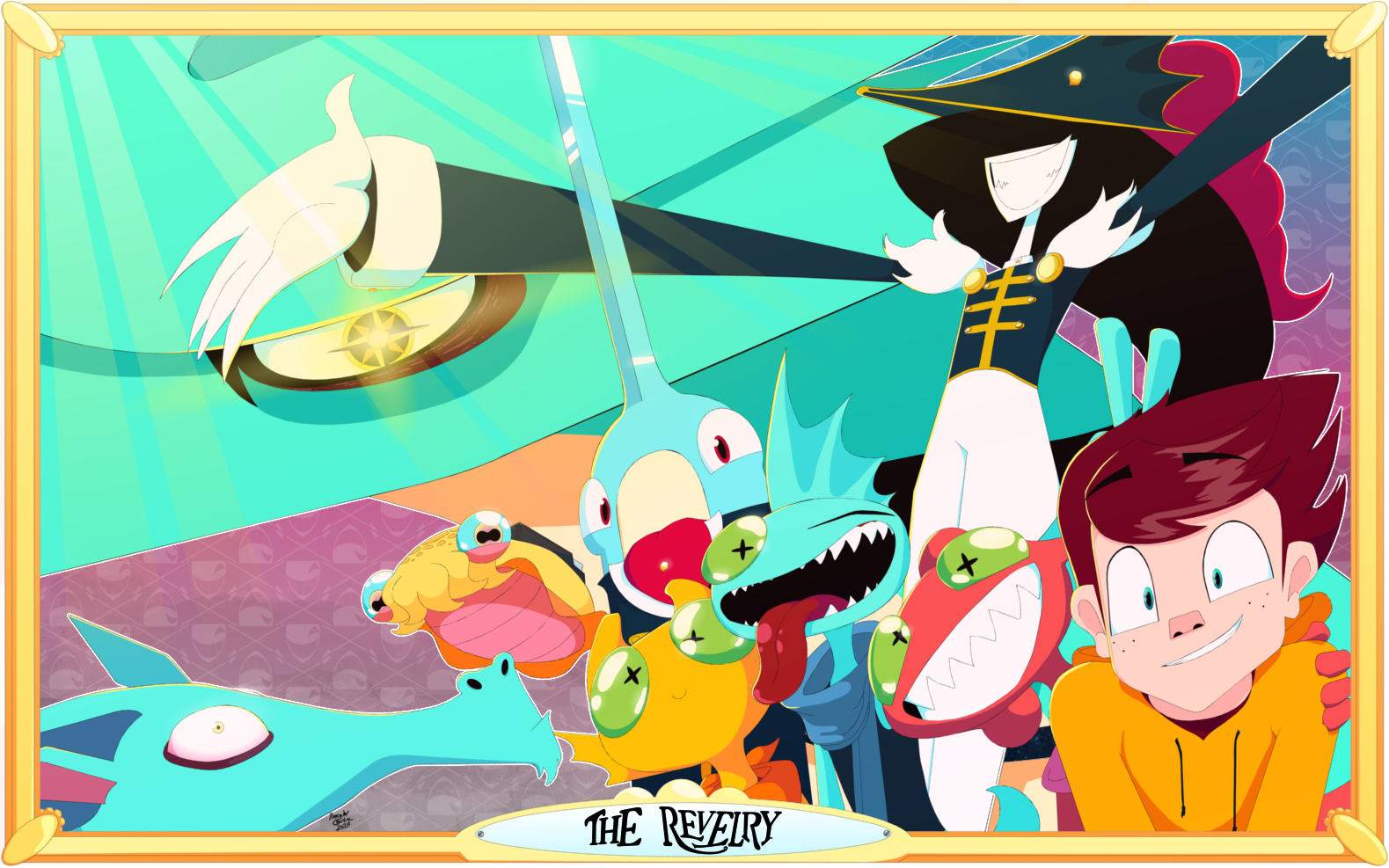The Revelry group framed Picture